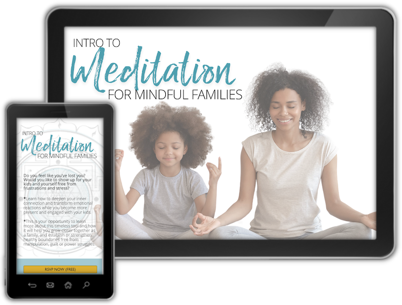 Meditation for mindfulness for families, teaching kids mindfulness, meditation for kids